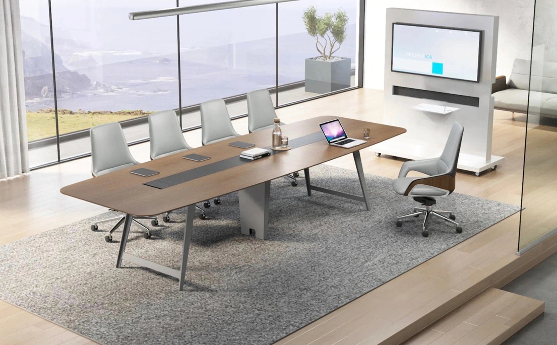 כסא מנהלים מעוצב עור ועץ FK005 – תמונה 2