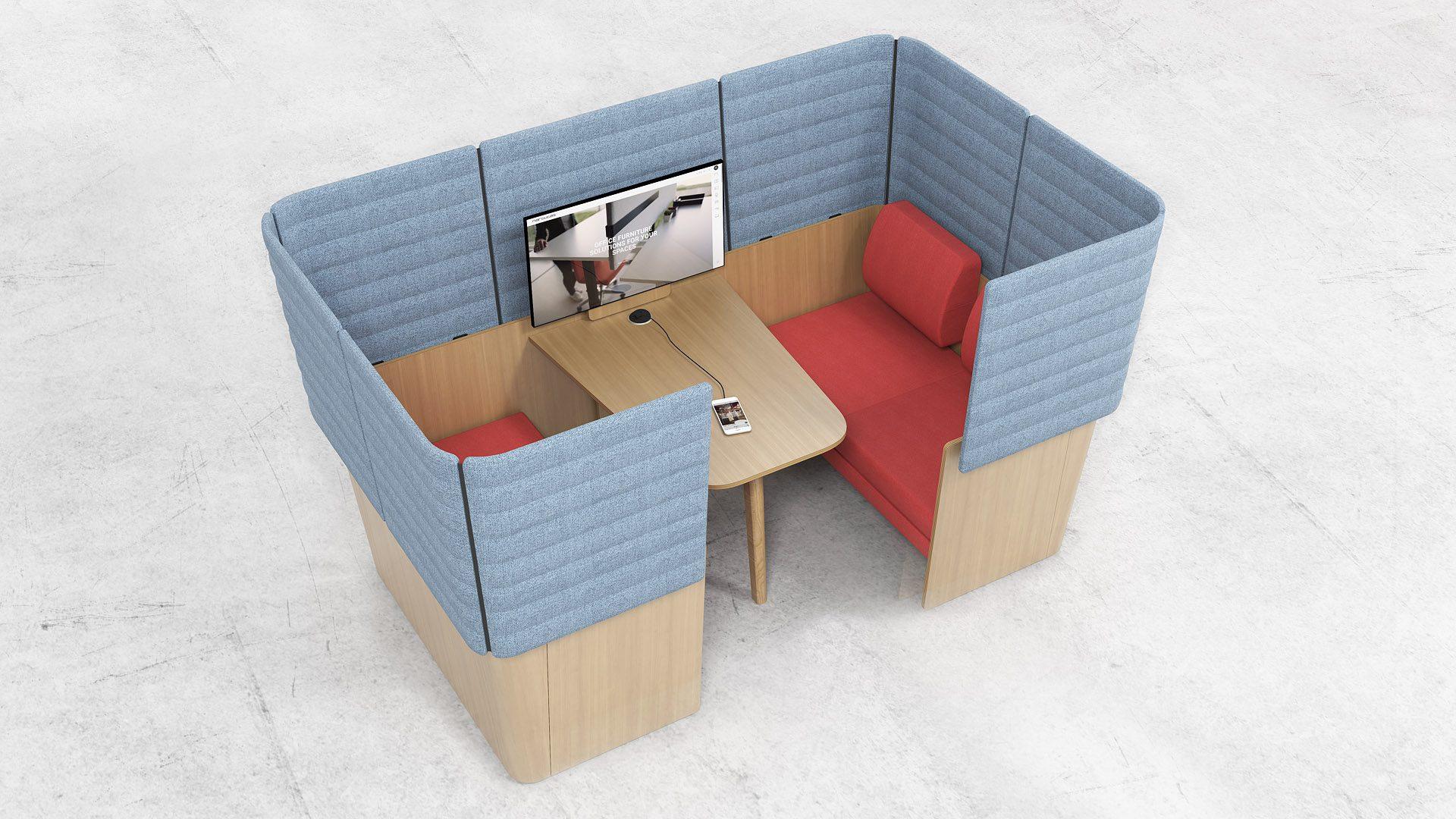 מחיצה אקוסטית למשרדים Arcipelago wood