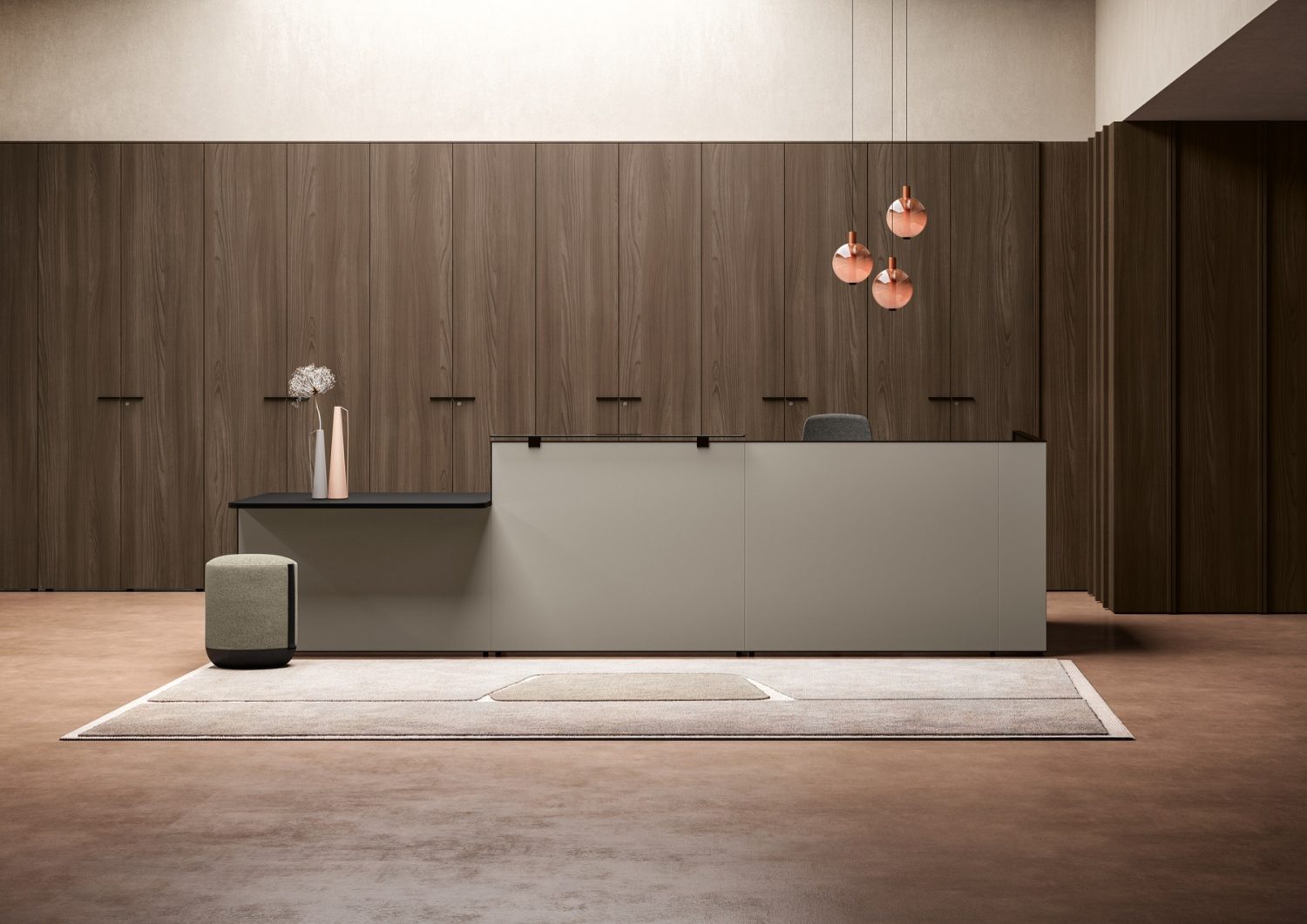 דלפק קבלה למשרד Outline