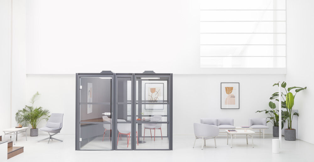 תא אקוסטי אפור - Hako Meeting XL