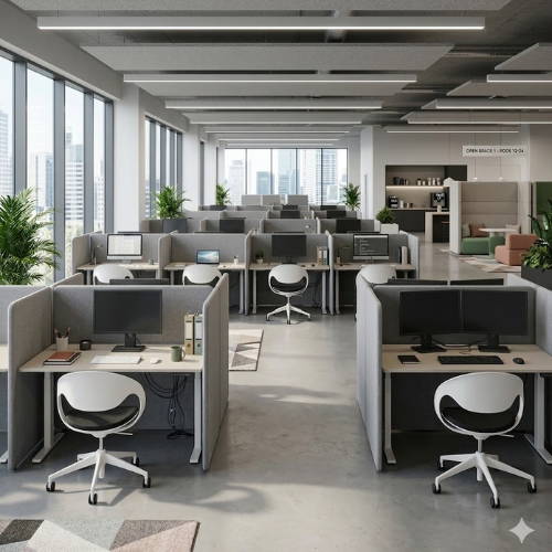 כסא משרדי אורטופדי לבן LOOP